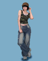 triple star denim pants