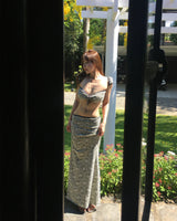 [ 3-piece / luxury staycation look ] ビリオンブラックフローラルビキニ
