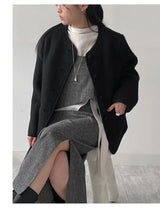 [FW/Setup Available] Bocashi Button Long Skirt