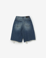 bermuda half denim pants [ BLUE ]