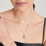 [IDLE (L’Assemble) Hyeju Worn] リンクドロップ925シルバーネックレスN045-03G