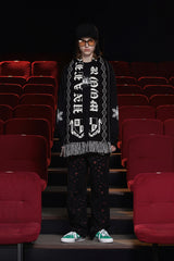 GOTHIC LOGO MUFFLER / BLACK&IVORY