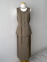 Momento Linen Long Vest