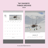 2025 My favorite calendar - desk