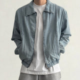 Raco Denim Incision Zip-Up Jumper