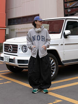 NOB パッチコットンフーディ ジップアップ NOB