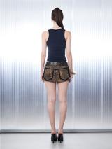 Soft Slim Halter Neck Sleeveless Top [Navy]