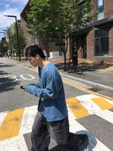 No.1375 LワッフルピグメントTシャツ (4color)