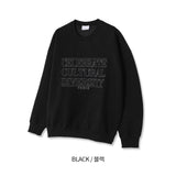 LMN ローレンカルチャー刺繡オーバーサイズフィットスウェットシャツ (4 colors)