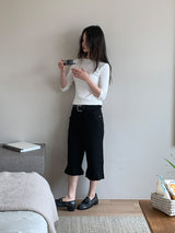 FRILL CAPRI PANTS (3C)