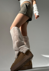 (STRETCH♥/FLEECE♥) Y2Kウールローライズマイクロショートパンツ