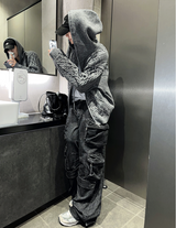 multi pocket cargo denim pants