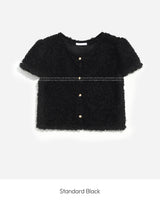 Buckle short sleeve cardigan