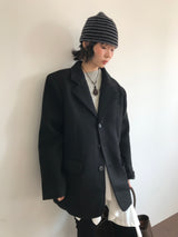 モヘアストライプビーニー (4color)