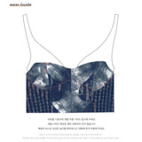 DENIM CORSET TUBE TOP_DEEP BLUE