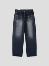 White washing denim pants 3color