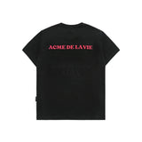 24FW チョコレートケーキガールレタリングベビーフェイス半袖Tシャツ ブラック