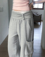 Cord Strap Folding Cargo Training Pants
