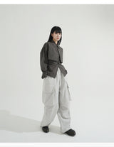 [SET] Bolero Shirt + Strap Sleeveless Top