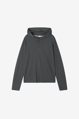 No.1484 フードボタンTシャツ (4color)
