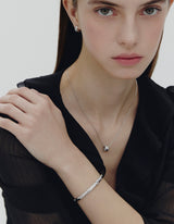 26SS★ H-Link AB(W) Duo Line Pave Bangle