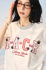 ドッグポーパッチワークTシャツ