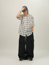 GM Check Overfit Half Shirts