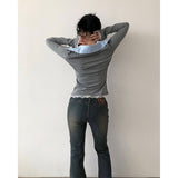 Ben Two-button Stripe Bootscut