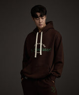 HAAND LOGO GRAPHIC HOODIE BROWN