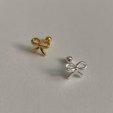 (silver925) Lovely ribbon piercing type1 *silver