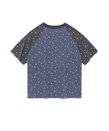 CAVISH X LELBO BROWN W STAR RAGLAN SS TEE NAVY(CV2FMFT545C)