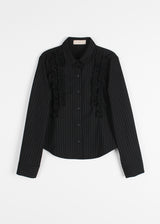 FRILL STRIPE SHIRT