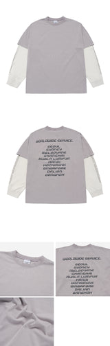 24FW DOUBLE LAYER WAFFLE LONG SLEEVE GREY