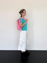 belted bermuda pants