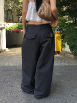 Taupe Wide Pants