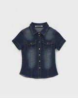 [MADE] Lefe Denim Short Sleeve Shirt