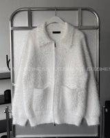OA Blanc Angora Pocket Zip-Up (3 colors)