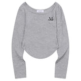 アスティスリムUネックT (3COLOR)