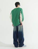 Sporty V-neck Windbreak Pullover