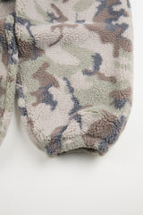 Camo boucle fleece pants