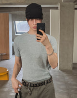 ベリル レタリング リブ ショートスリーブ Tシャツ