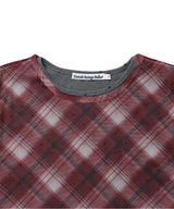 シアー チェック レイヤード LS Tシャツ(CV2GFFT557A)