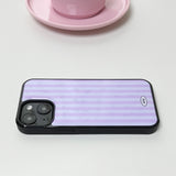 ストライプエポキシバンパーケース (Purple)