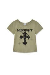クロスTシャツ (khaki)