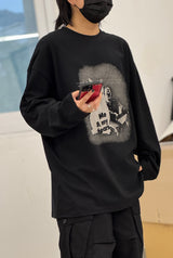 フィアーズマイキャットプリントTシャツ
