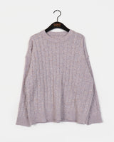 [Wool 20🧶] リヘルケーブルツウィステッドラウンドニットウェア