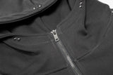 Studded High Neck Zip-Up 233198178