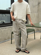[Unisex] Summer boucle half knit(4color)