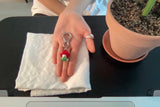 Mushroom keyring