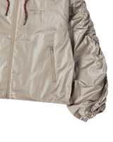 26SS WOMAN シャーリングウィンドブレーカージャケット ブラック